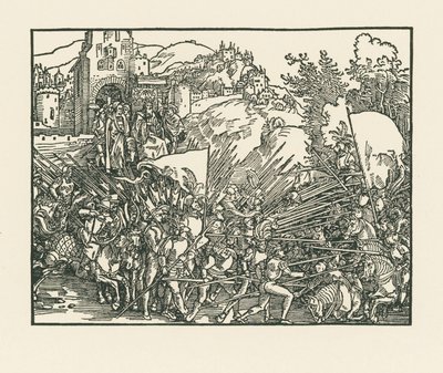 Holofernes vecht tegen de Joden door Albrecht Dürer or Duerer