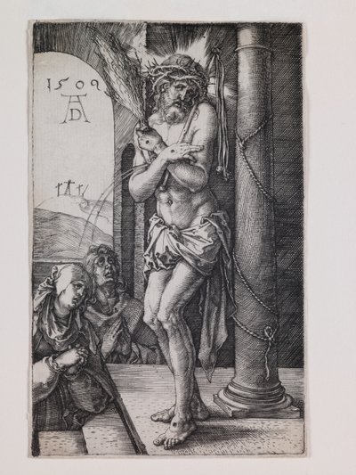Man van Smarten bij de Zuil, uit de serie "De Kleine Passie". door Albrecht Dürer or Duerer