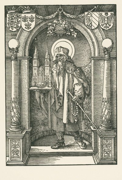Sint Sebald in de nis door Albrecht Dürer or Duerer