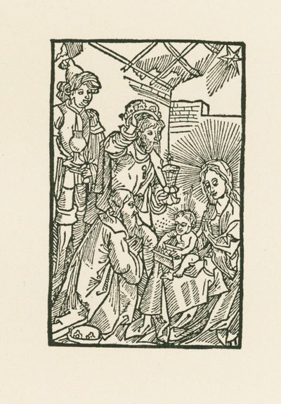 De aanbidding van de Wijzen door Albrecht Dürer or Duerer