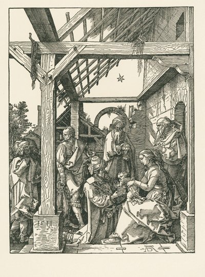 De aanbidding van de Wijzen door Albrecht Dürer or Duerer