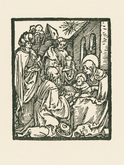 De aanbidding van de Wijzen door Albrecht Dürer or Duerer
