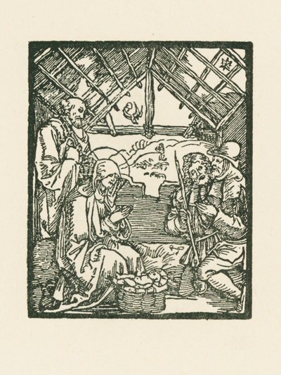 De aanbidding van de herders door Albrecht Dürer or Duerer
