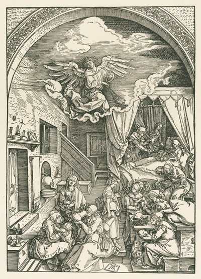 De Geboorte van de Maagd, c.1503 (houtsnede) door Albrecht Dürer or Duerer