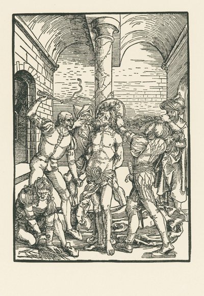 De geseling, ca.1500 (houtsnede) door Albrecht Dürer or Duerer