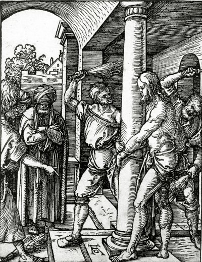 De geseling van Christus, uit de serie The Small Passion door Albrecht Dürer or Duerer