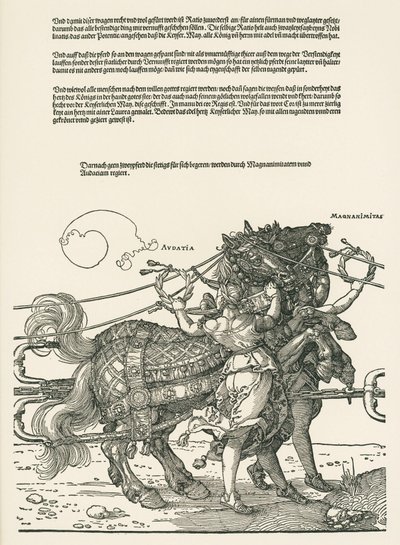 De grote triomfwagen door Albrecht Dürer or Duerer