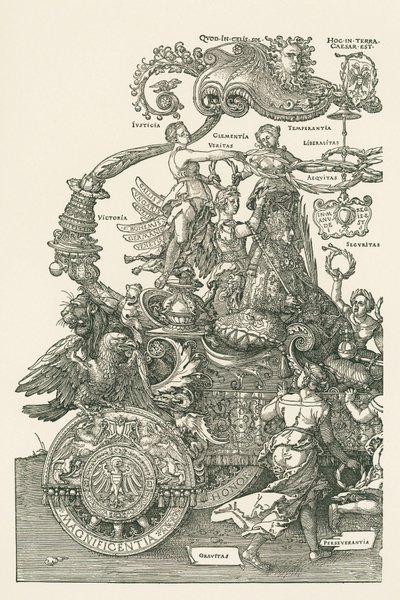 De grote triomfwagen door Albrecht Dürer or Duerer