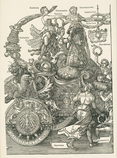 De grote triomfwagen door Albrecht Dürer or Duerer