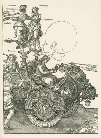De grote triomfwagen door Albrecht Dürer or Duerer