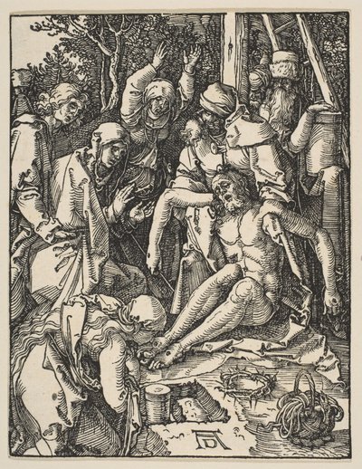 De Klaagzang, uit de Kleine Passie door Albrecht Dürer