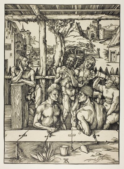 Het Mannenbad door Albrecht Dürer