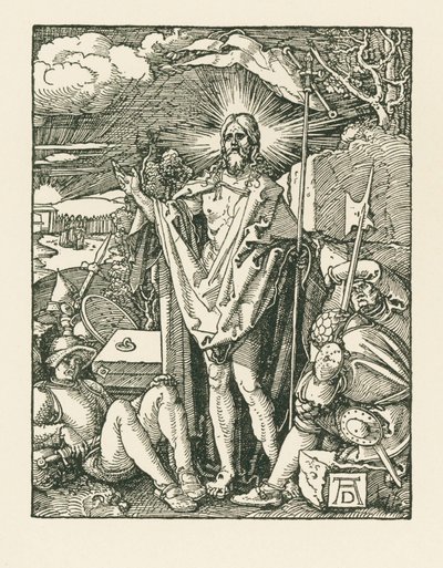 De wederopstanding, ca. 1510 (houtsnede) door Albrecht Dürer or Duerer