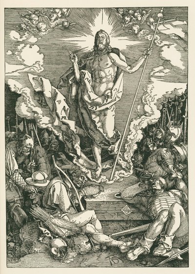 De wederopstanding van Christus door Albrecht Dürer or Duerer