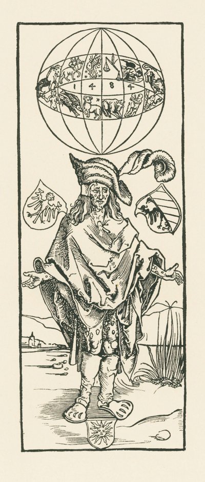 De syfilis. 1496 (houtsnede) door Albrecht Dürer or Duerer