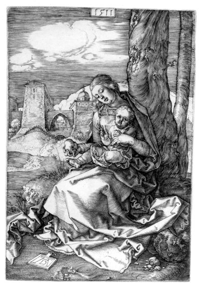 De Maagd en Kind met de Peer door Albrecht Dürer