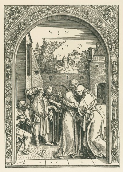 De ontmoeting van Joachim en Anne bij de Golden Gate door Albrecht Dürer or Duerer