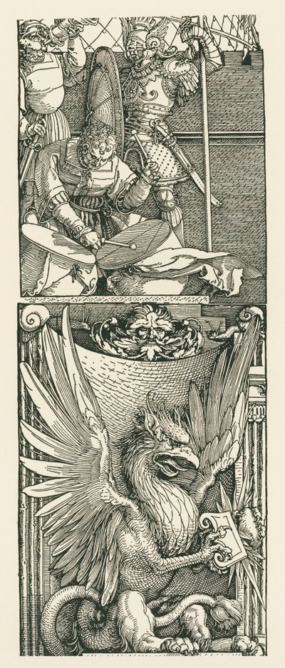 Triomfboog voor keizer Maximiliaan I door Albrecht Dürer or Duerer