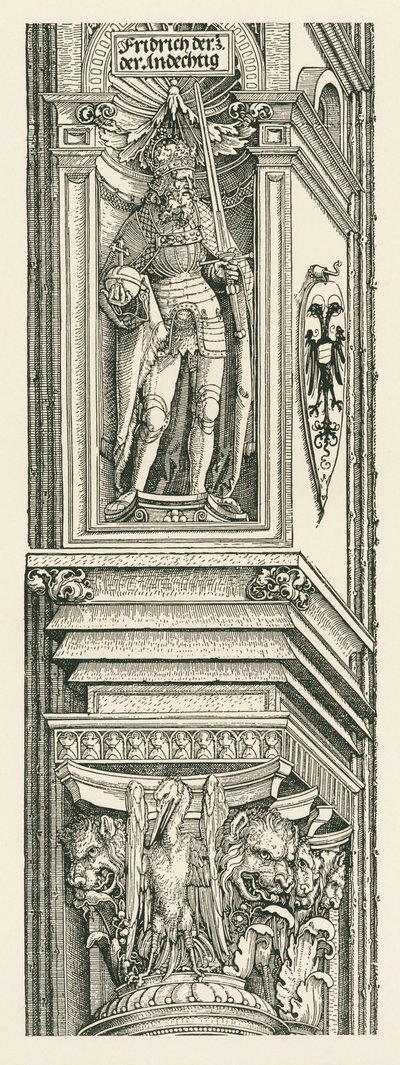 Triomfboog voor keizer Maximiliaan I door Albrecht Dürer or Duerer