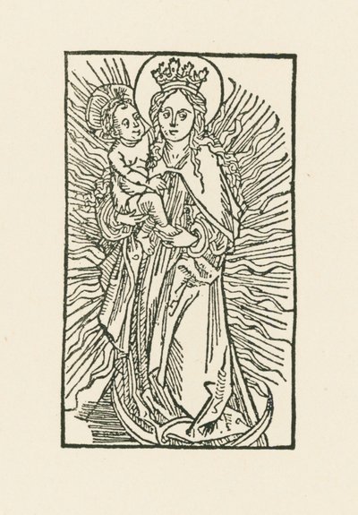 Maria in de zon door Albrecht Dürer or Duerer