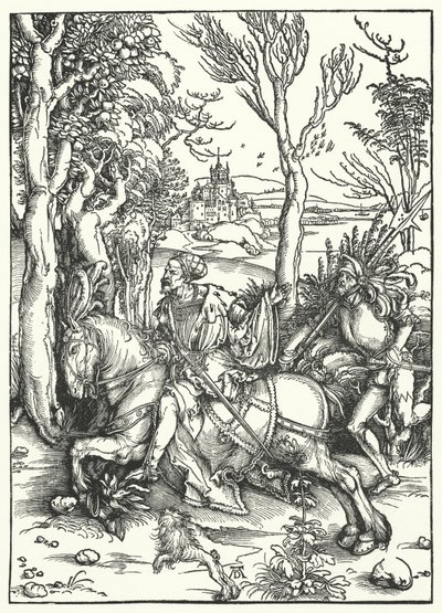 De Ridder en de Landsknecht door Albrecht Dürer