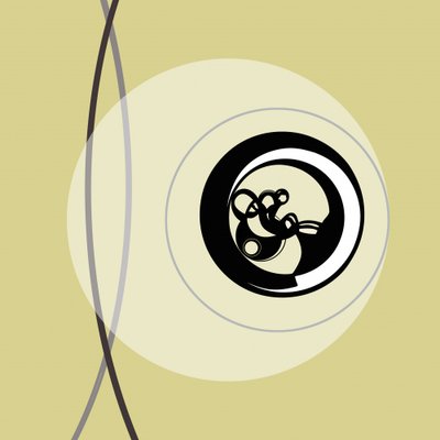 Abstracte wervelende cirkels door Alejandra Winkhaus