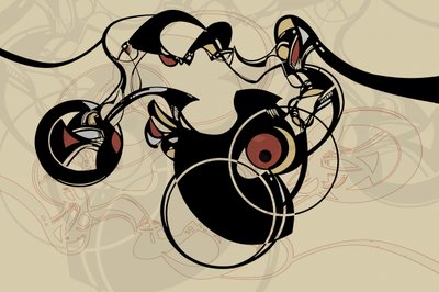 Dynamische abstracte stroming door Alejandra Winkhaus