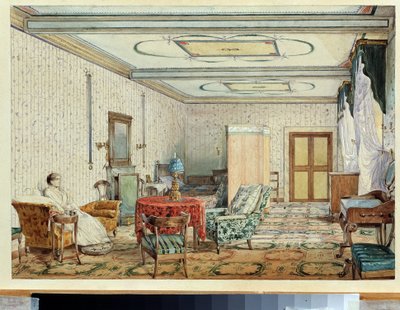 Interieur door Aleksandr Andreevich Ivanov