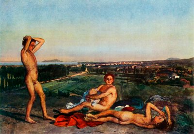 Op het strand in de Baai van Napels, 1830s, 1965 door Aleksandr Ivanov