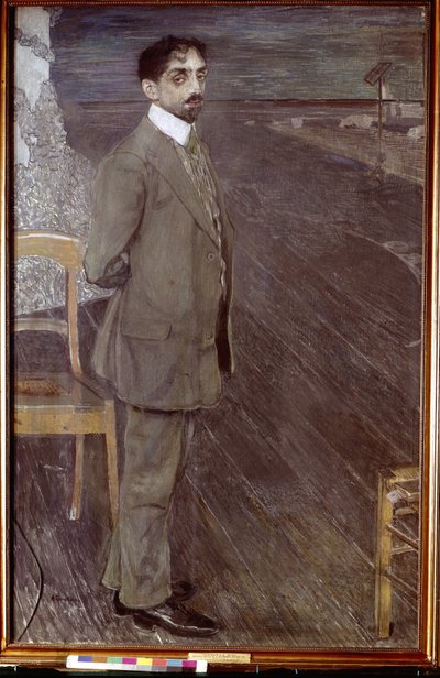 Portret van de dichter Mikhail Kouzmine door Aleksandr Jakovlevic Golovin
