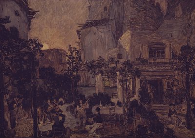 Toneelontwerp voor de opera Carmen door G. Bizet, 1908 door Aleksandr Jakovlevic Golovin