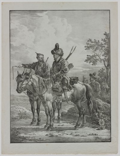 Tataren te Paard door Aleksandr Orlowski