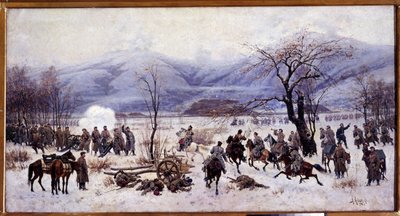 Russisch-Turkse oorlog (1877-1878): De vierde slag bij de Shipka-pas in Bulgarije van 5 tot 9 januari 1878 door Aleksei Danilovich Kivshenko