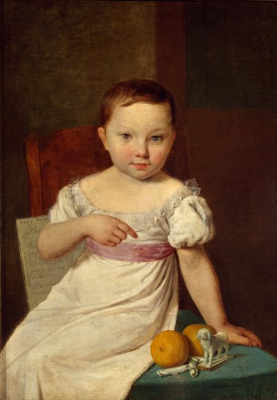 Portret van Nastenka Khavskaya, 1826 door Aleksei Gavrilovich Venetsianov