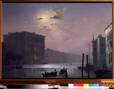 Het grote kanaal in Venetië (Italië) door Aleksei Petrovich Bogolyubov
