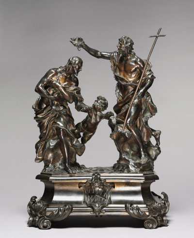 Doop van Christus, ontworpen 1645-46, waarschijnlijk gemaakt 1650-55 door Alessandro Algardi