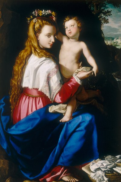 Maagd met Kind door Alessandro Allori