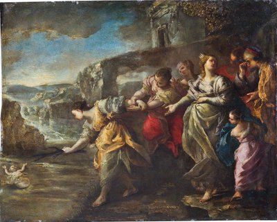 De Vondst van Mozes door Alessandro Gherardini