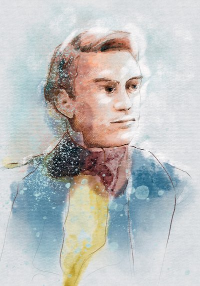 Alfred Nobel door Alessandro Lonati