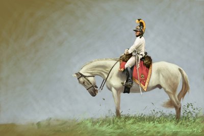 Eerste Keizerrijk: soldaat van de Oostenrijkse cavalerie door Alessandro Lonati