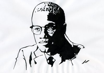 Malcolm X (1925-1965) Afro-Amerikaanse Activist door Alessandro Lonati