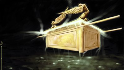 Voorstelling van de ark van het Heilige Verbond door Alessandro Lonati