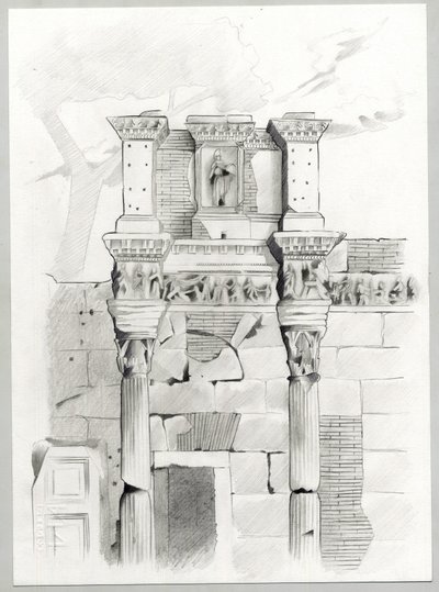 Ruïnes uit de Romeinse tijd in Rome, Forum (foro romano) door Alessandro Lonati