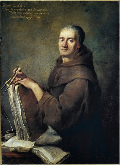 Portret van de architectuurtheoreticus Carlo Lodoli door Alessandro Longhi