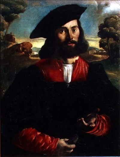 Portret van een man door Alessandro Oliverio