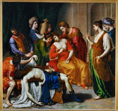 De dood van Cleopatra ... door Alessandro Turchi