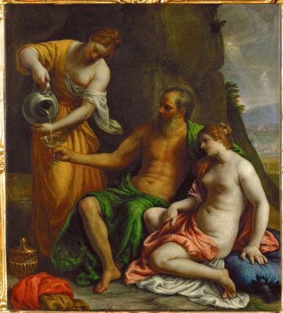 Lot en zijn dochters door Alessandro Turchi