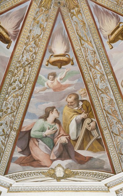 De Koningen, uit de Eeuwige Vader en de Koningen (fresco) door Alessandro di Agostino and Sorri Pietro (c.1556 c.1621) Casolani