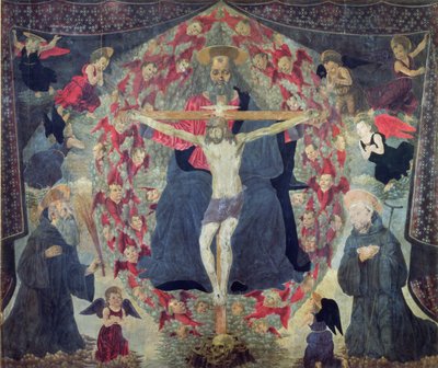 Heilige Drie-eenheid en Heiligen door Alessio Baldovinetti