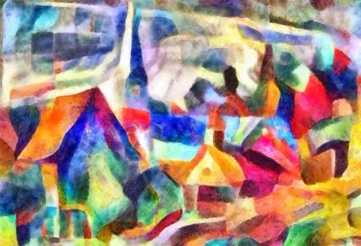 Kathedraal in de verte, 2017 door Alex Caminker